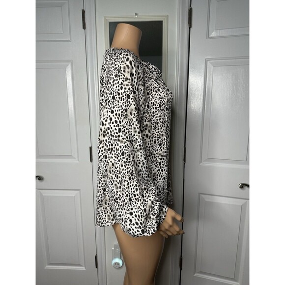 A New Day Leopard Print Blouse Medium - Picture 4 of 6